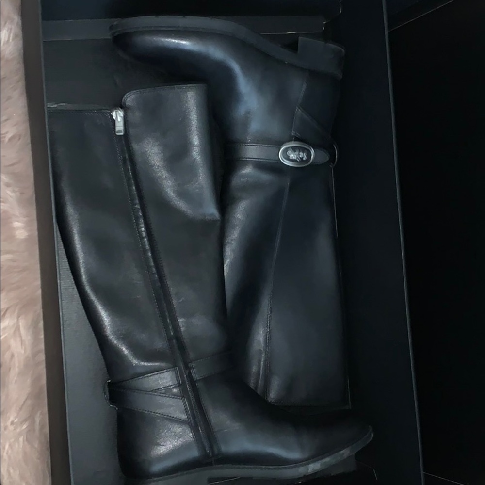 Coach knee high boot (black)